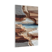 Eroded Earth Layer Abstraction Wall Art & Canvas Print