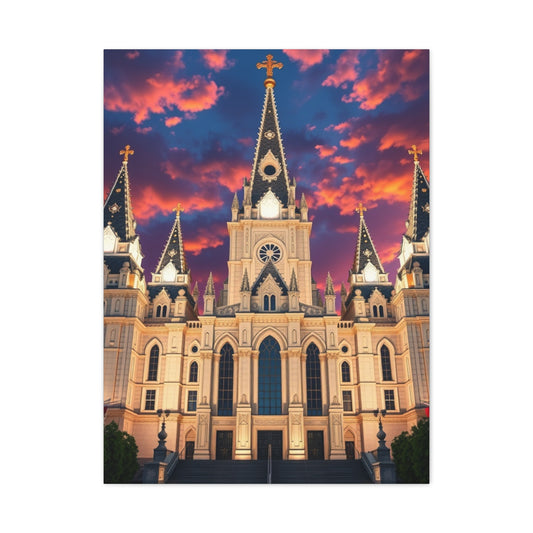 The LDS Temple Art Luxury Canvas Wall Art & Canvas Print