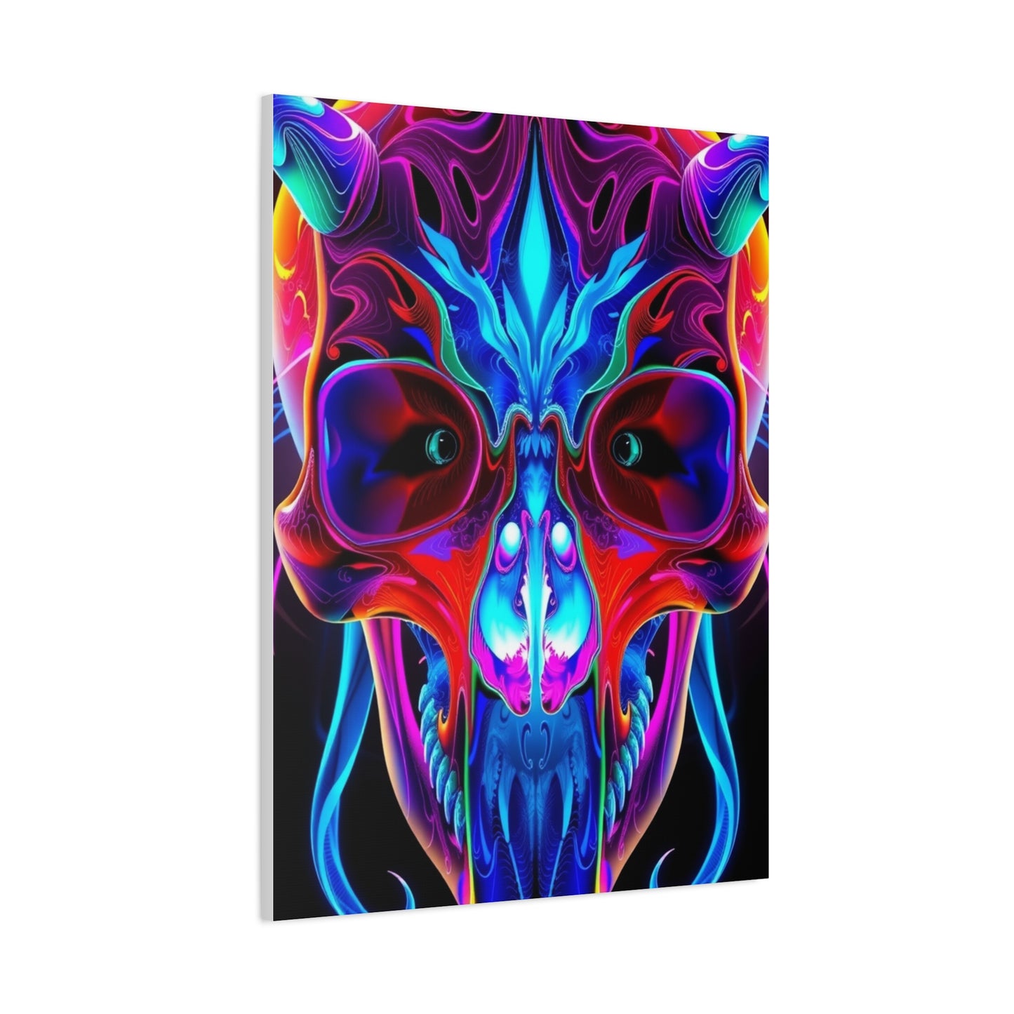 Collection 3D Trippy Skull Art By Ali Gulec Art Wall Art & Canvas Print