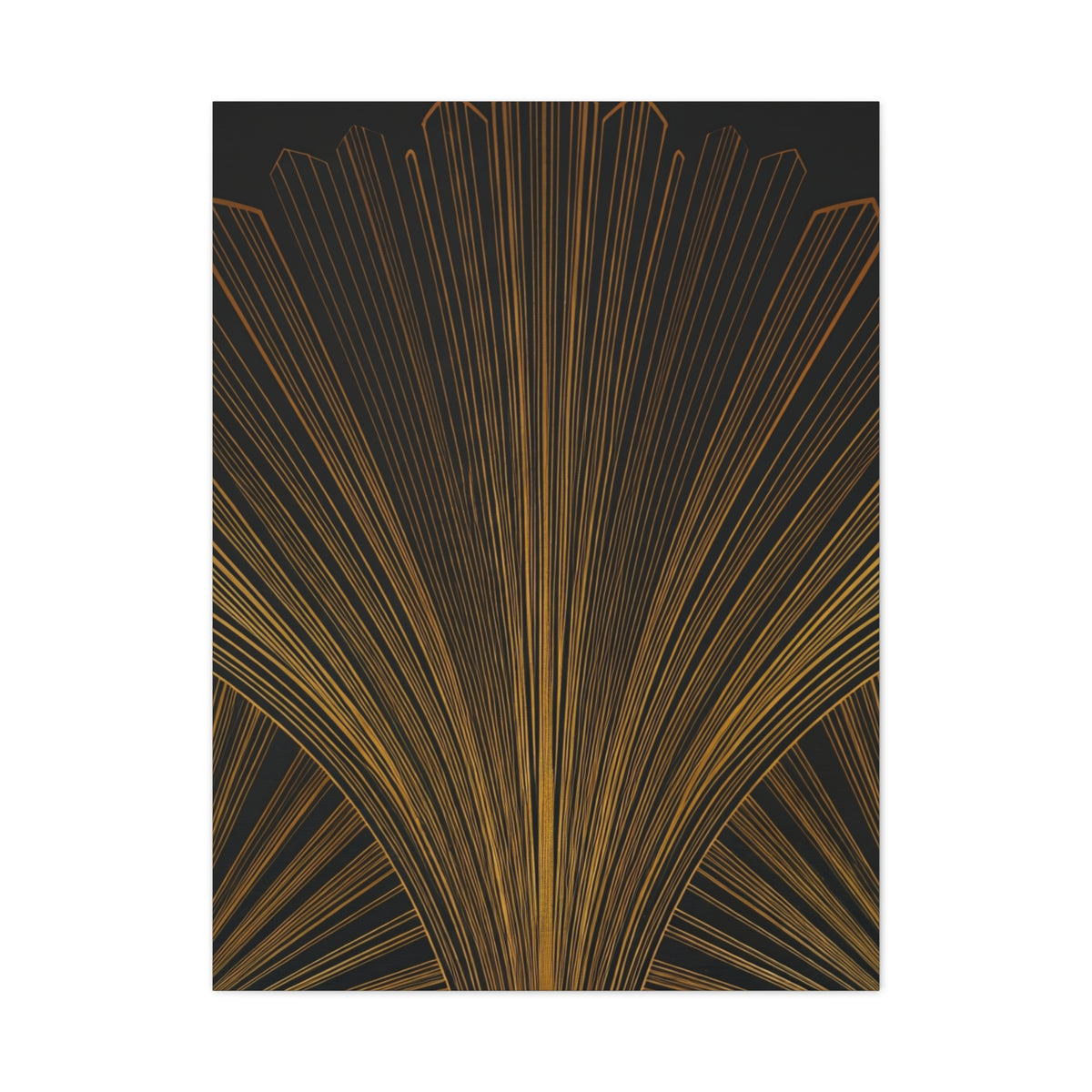 Regal Fan Lines Art Deco Wall Art & Canvas Prints