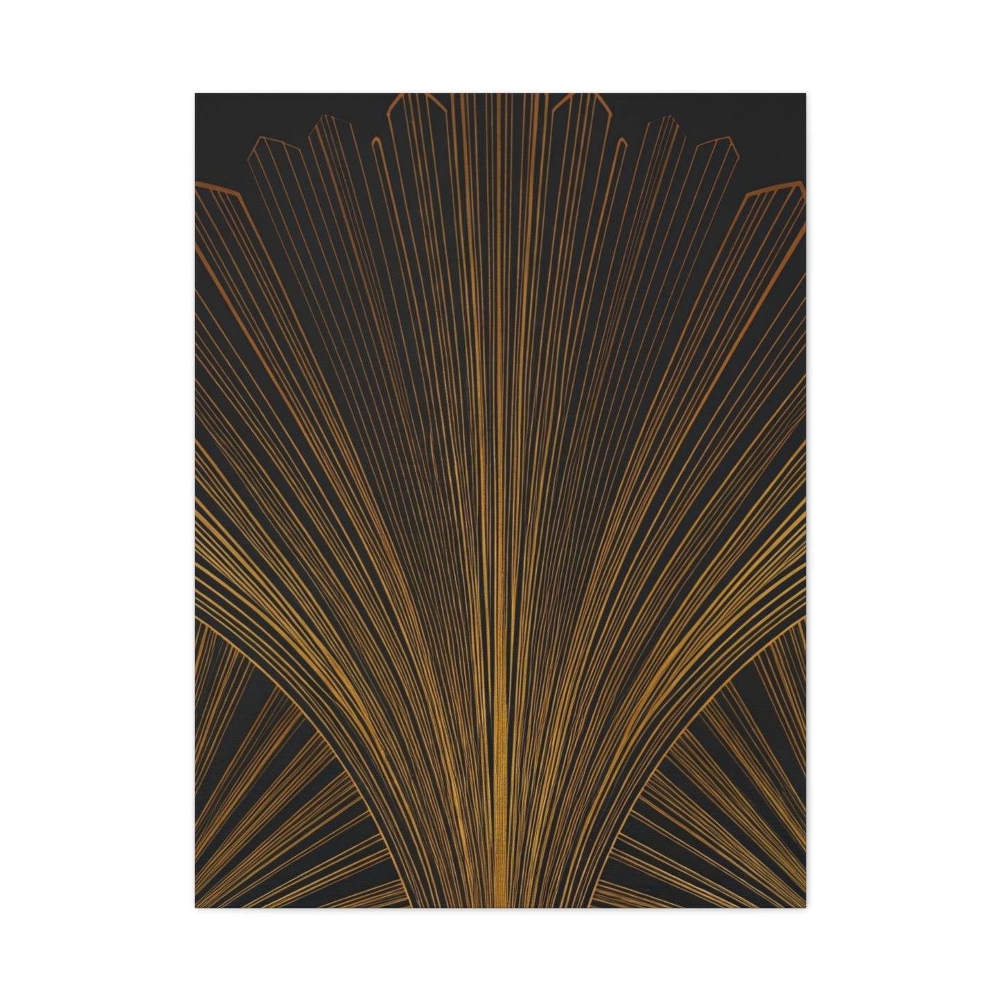 Regal Fan Lines Art Deco Wall Art & Canvas Prints