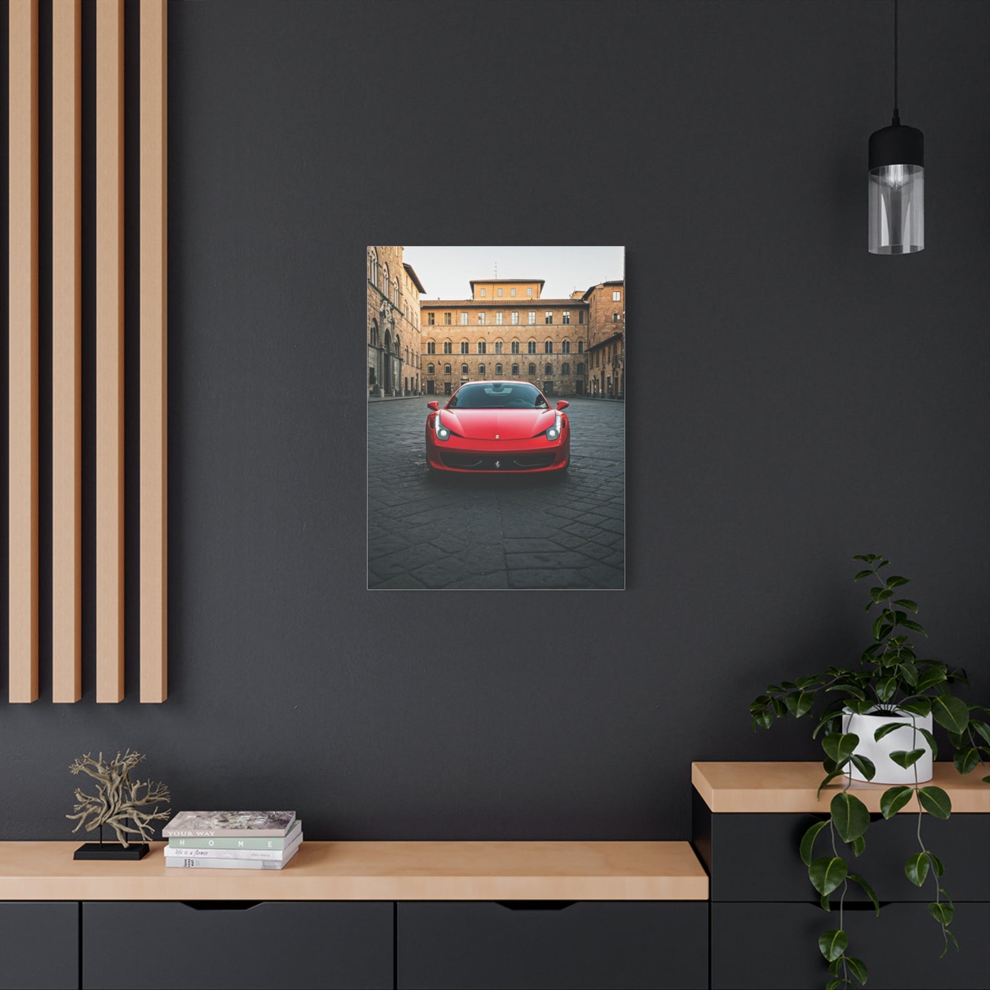 Ferrari 458 Italia Florence Piazza Wall Art & Canvas Prints