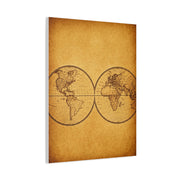 Twin Hemisphere Antique World Map Wall Art & Canvas Prints