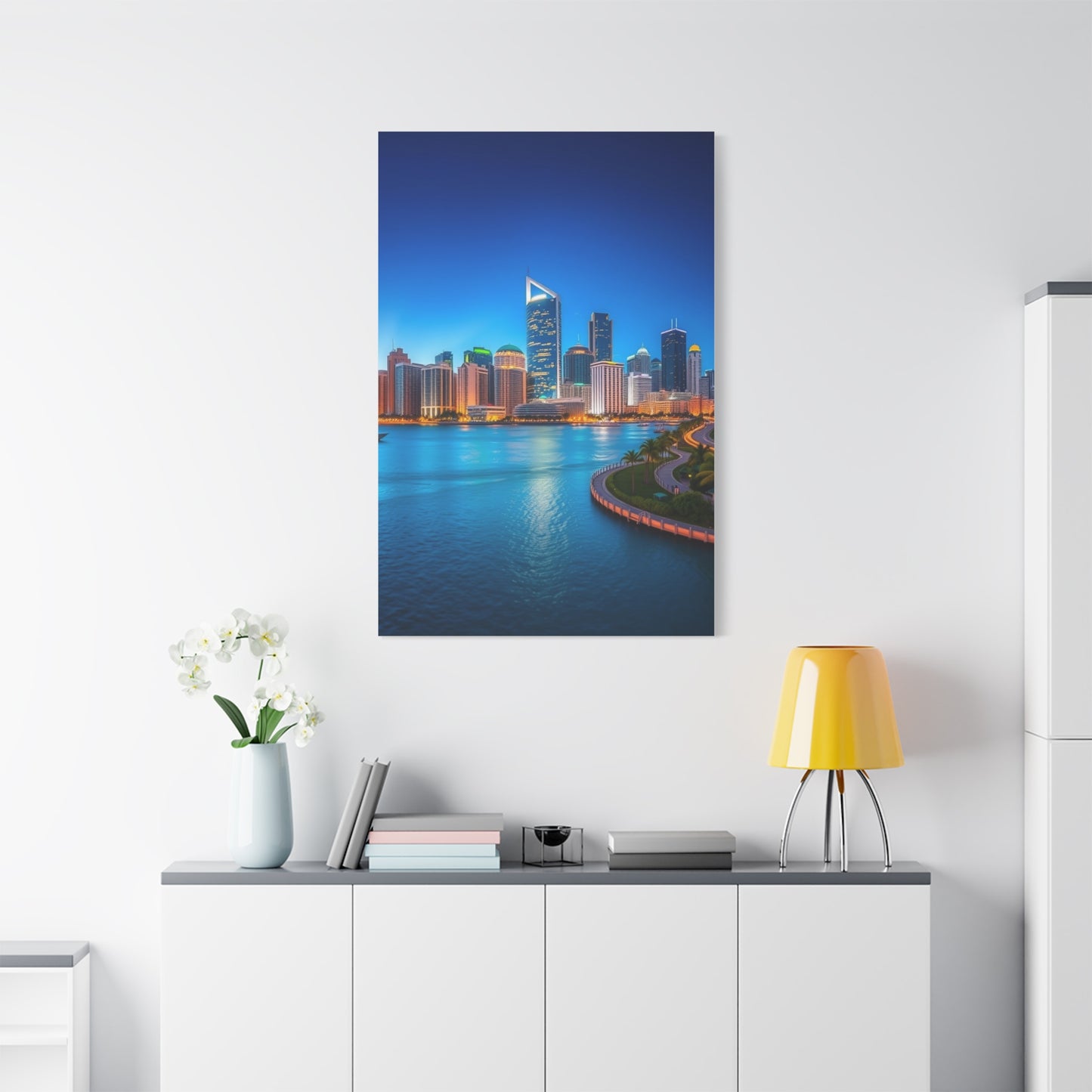 Luxe Miami Panorama Masterpiece Wall Art & Canvas Print