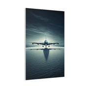 Stormy Runway Jet Arrival Wall Art & Canvas Prints