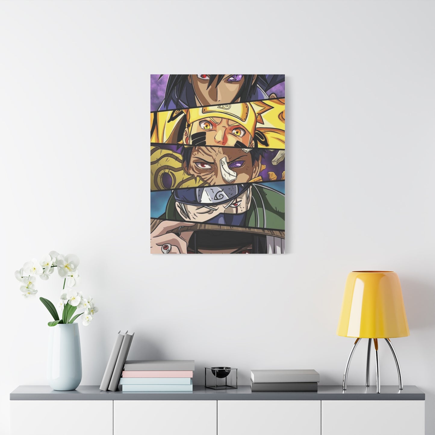 Naruto Heroes and Villains Eyes Poster Wall Art & Canvas Print