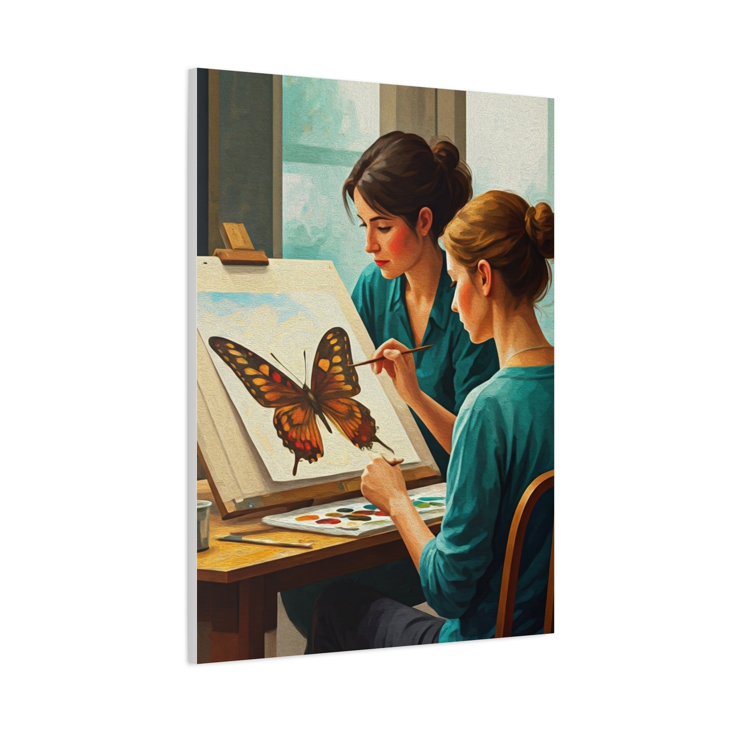 Artistic Butterfly Painting Studio Wall Art & Canvas Prints