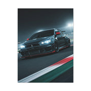 Mitsubishi Lancer Evolution X Circuit Attack Wall Art & Canvas Prints