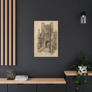 Ivy-Covered Gothic Arch Architectural Study Wall Art & Canvas Print