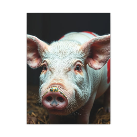 Pig Art Canvas Art 2 Wall Art & Canvas Print