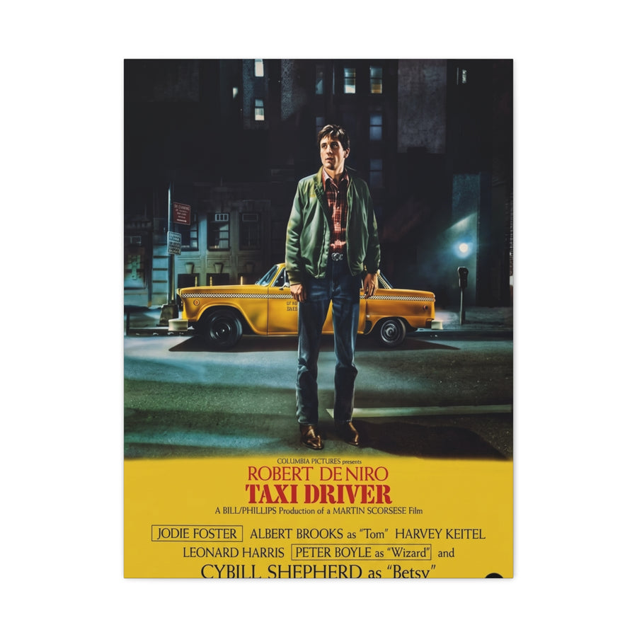 Taxi Driver 1976 Movie Poster Wall Art & Canvas Print