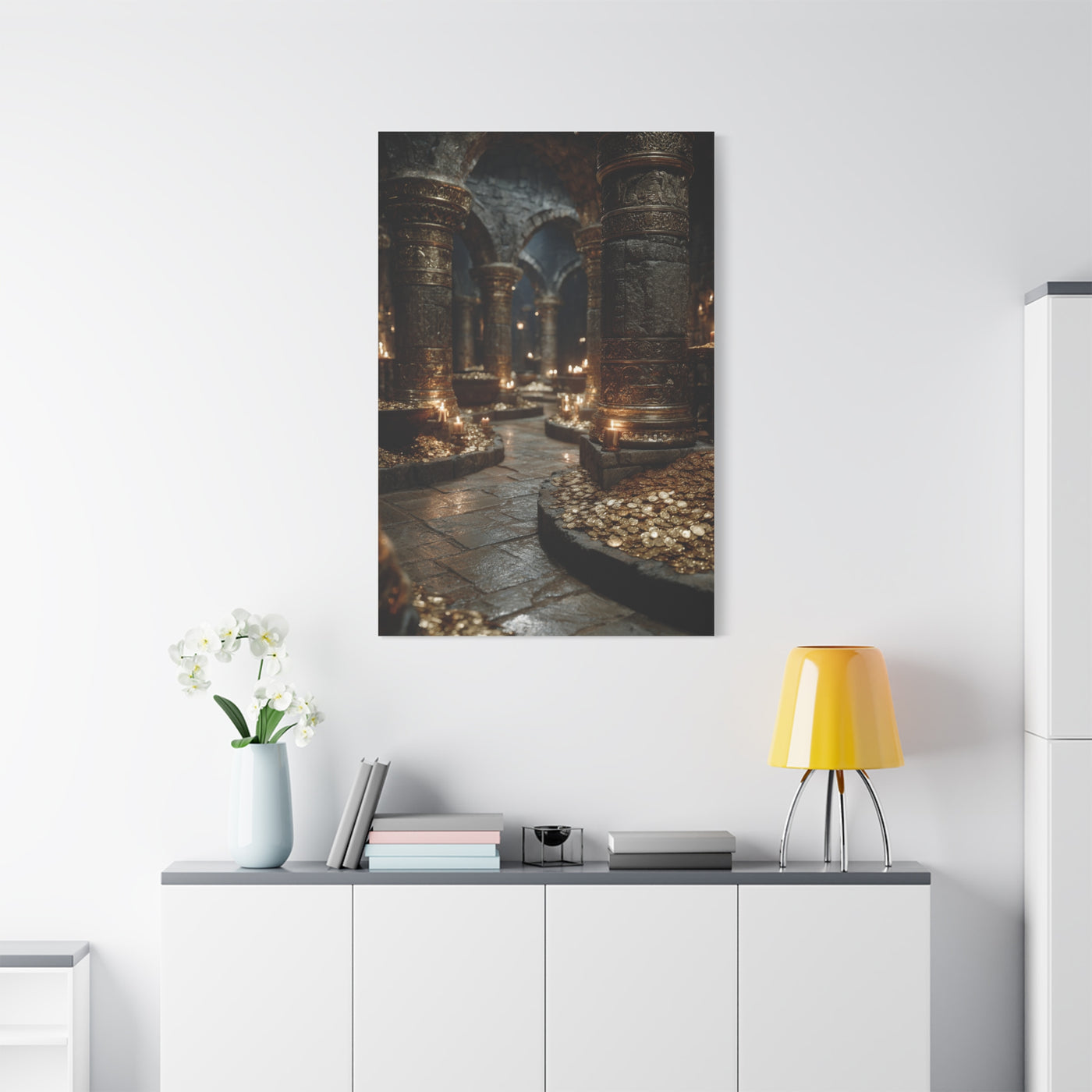 Hidden Treasury Gold Chamber Wall Art & Canvas Print