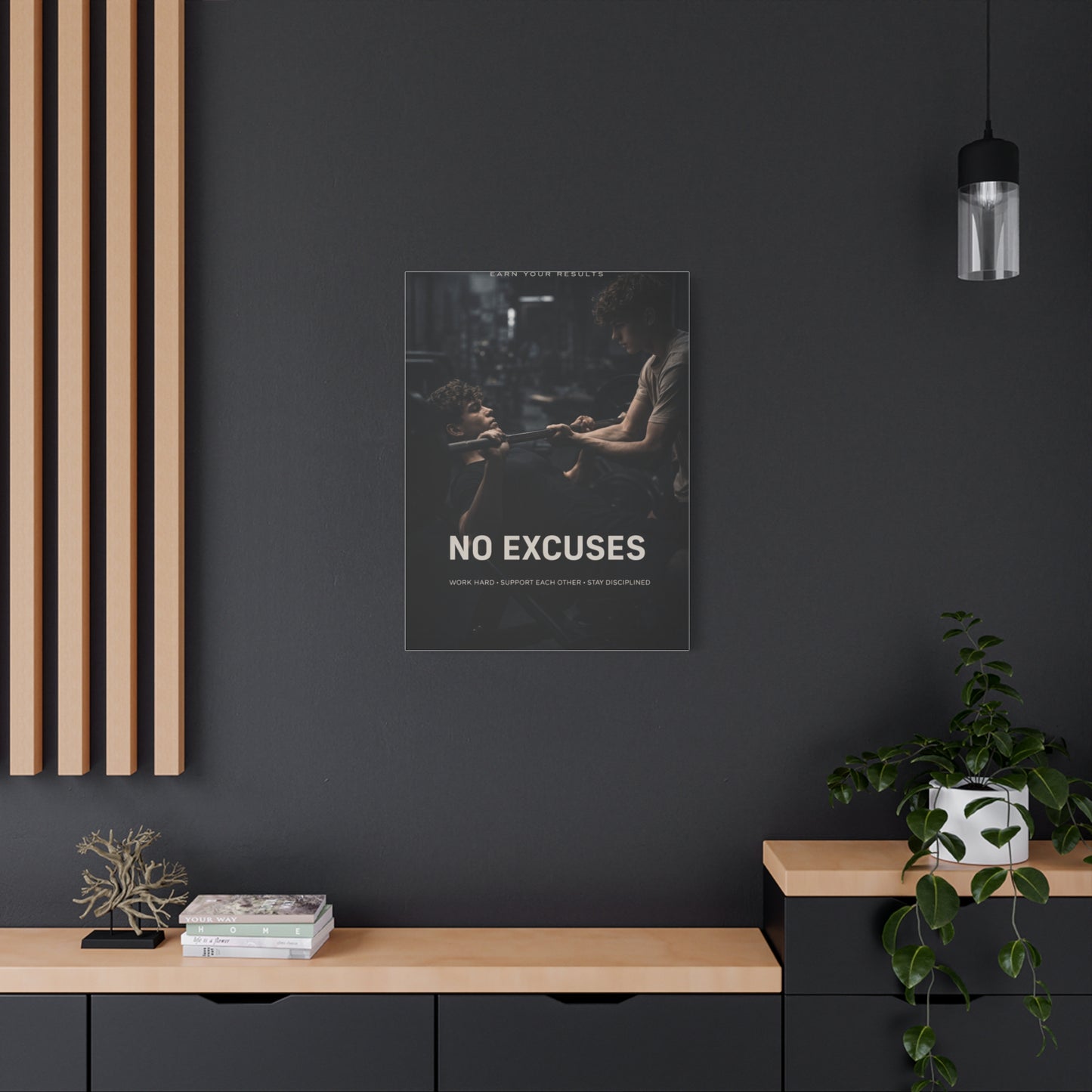 No Excuses Strength Wall Art & Canvas Print