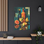 Cubist Dining Still Life Wall Art & Canvas Print