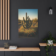 Wildflower Desert Saguaro Garden Wall Art & Canvas Prints