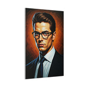 Modern Intellectual Gentleman Portrait Wall Art & Canvas Print
