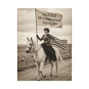Suffrage Rider Equality Statement Wall Art & Canvas Print
