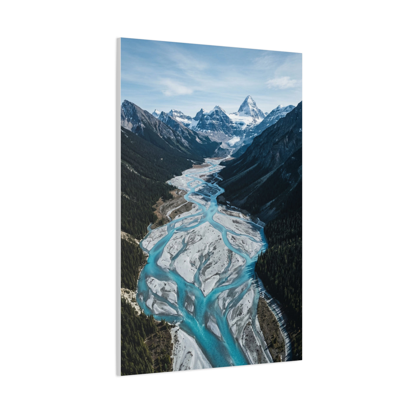 Glacial River Valley Aerial Wall Art & Canvas Print