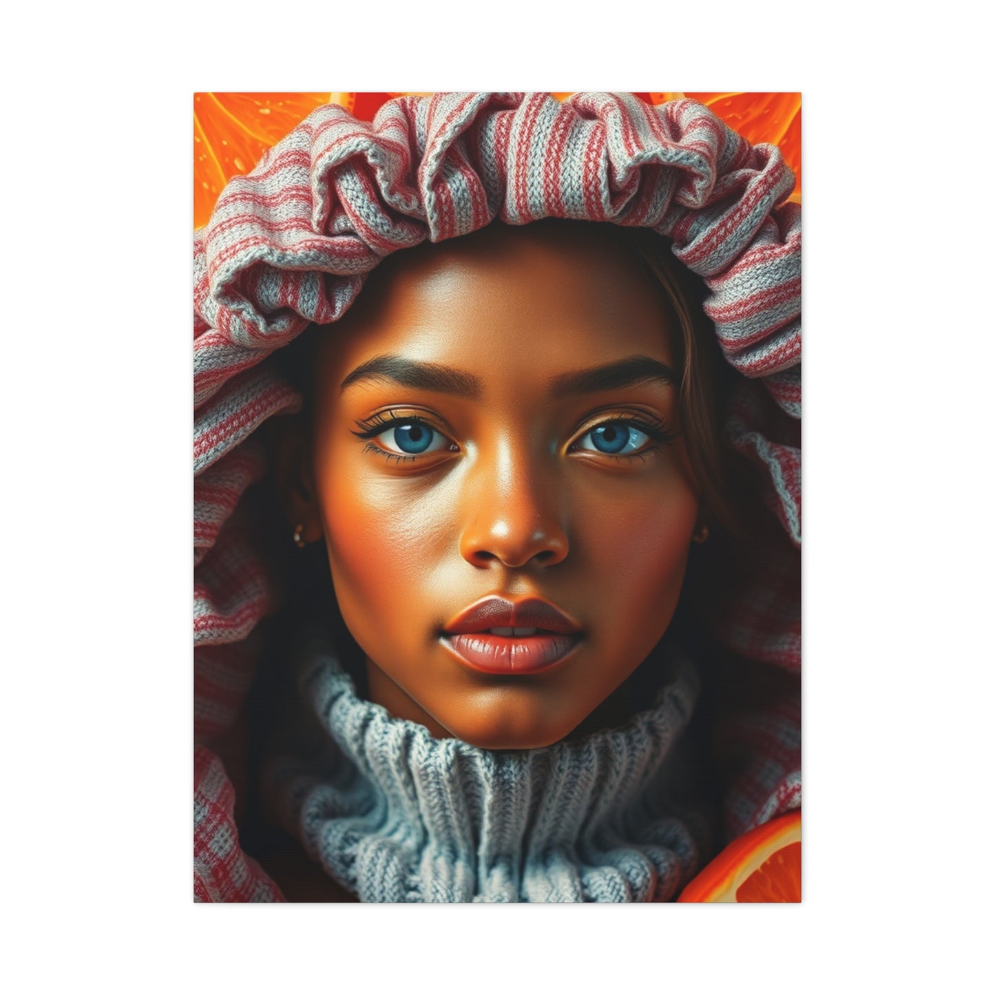 Radiant Apricot Impression Wall Art & Canvas Print