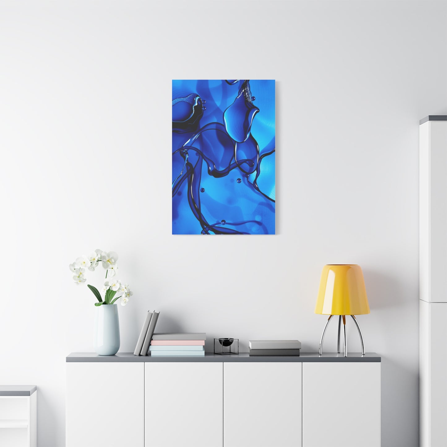 Blue Abstract Art Luxury Canvas Wall Art & Canvas Print