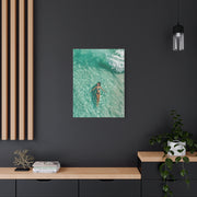 Aerial Ocean Serenity Woman Portrait Wall Art & Canvas Print