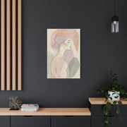 Soft Contour Feminine Portrait Wall Art & Canvas Print