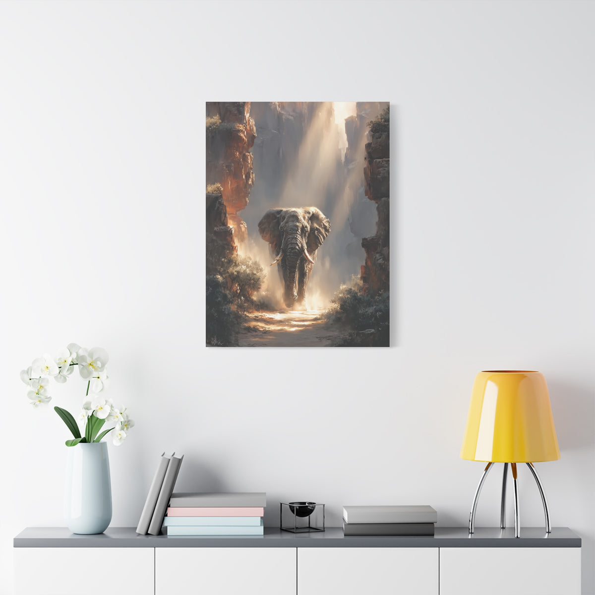 Elephant Canyon Light Passage Wall Art & Canvas Print