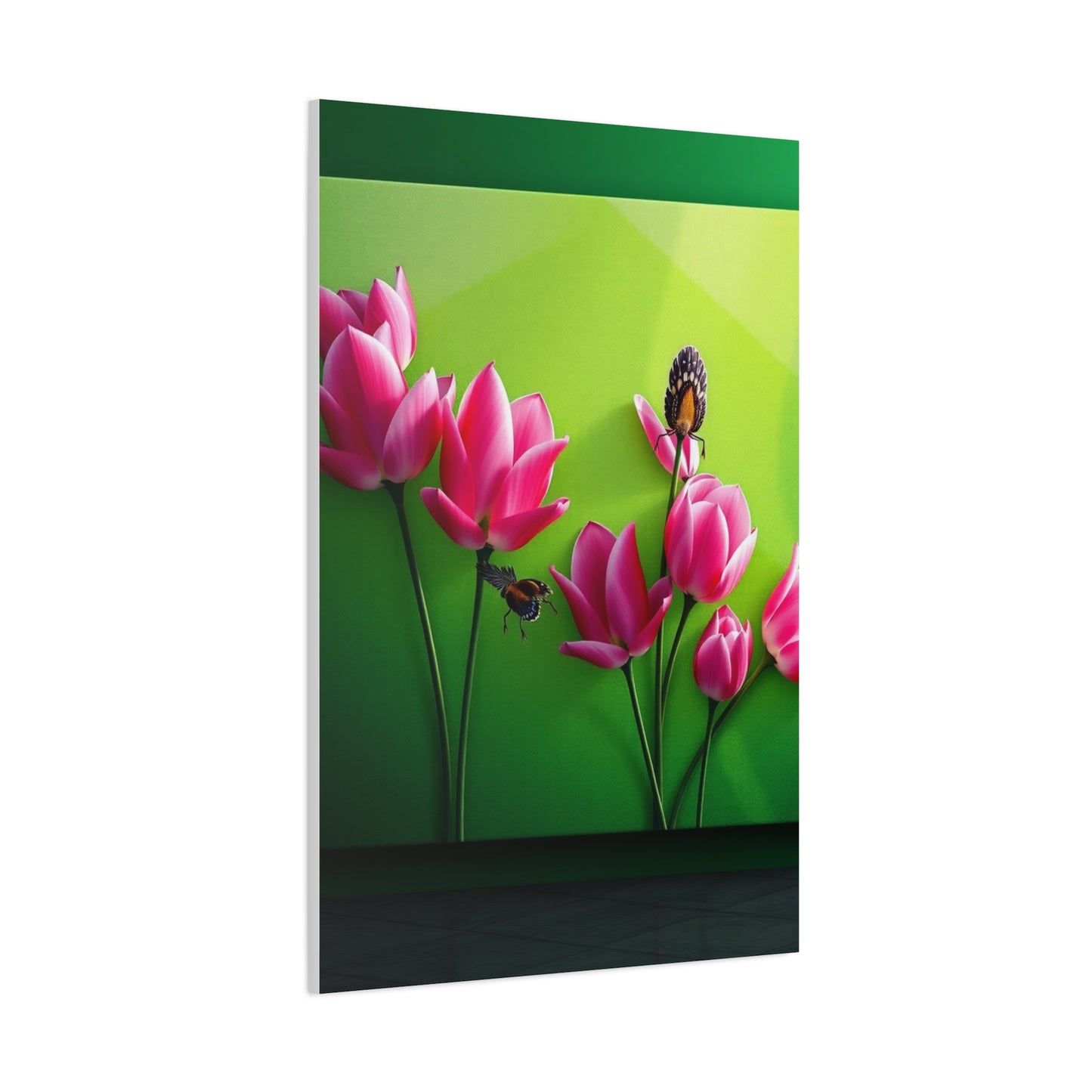 Elite Green & Pink Canvas Art Vision Wall Art & Canvas Print