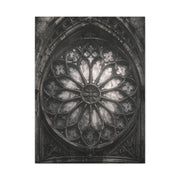 Gothic Rose Window Stone Wall Art & Canvas Print