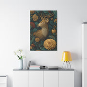 Art Deco Black and Gold Stag Wall Art & Canvas Print