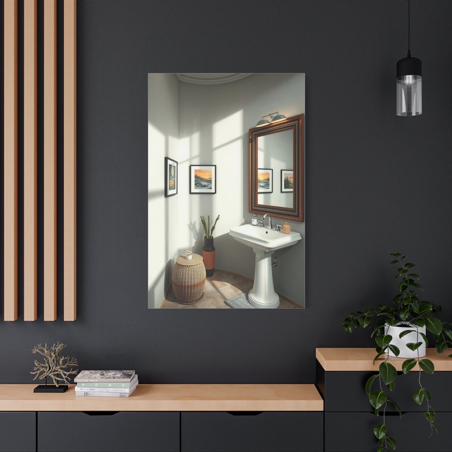 Sophisticated Spa Scene Canvas Wall Art & Canvas Print