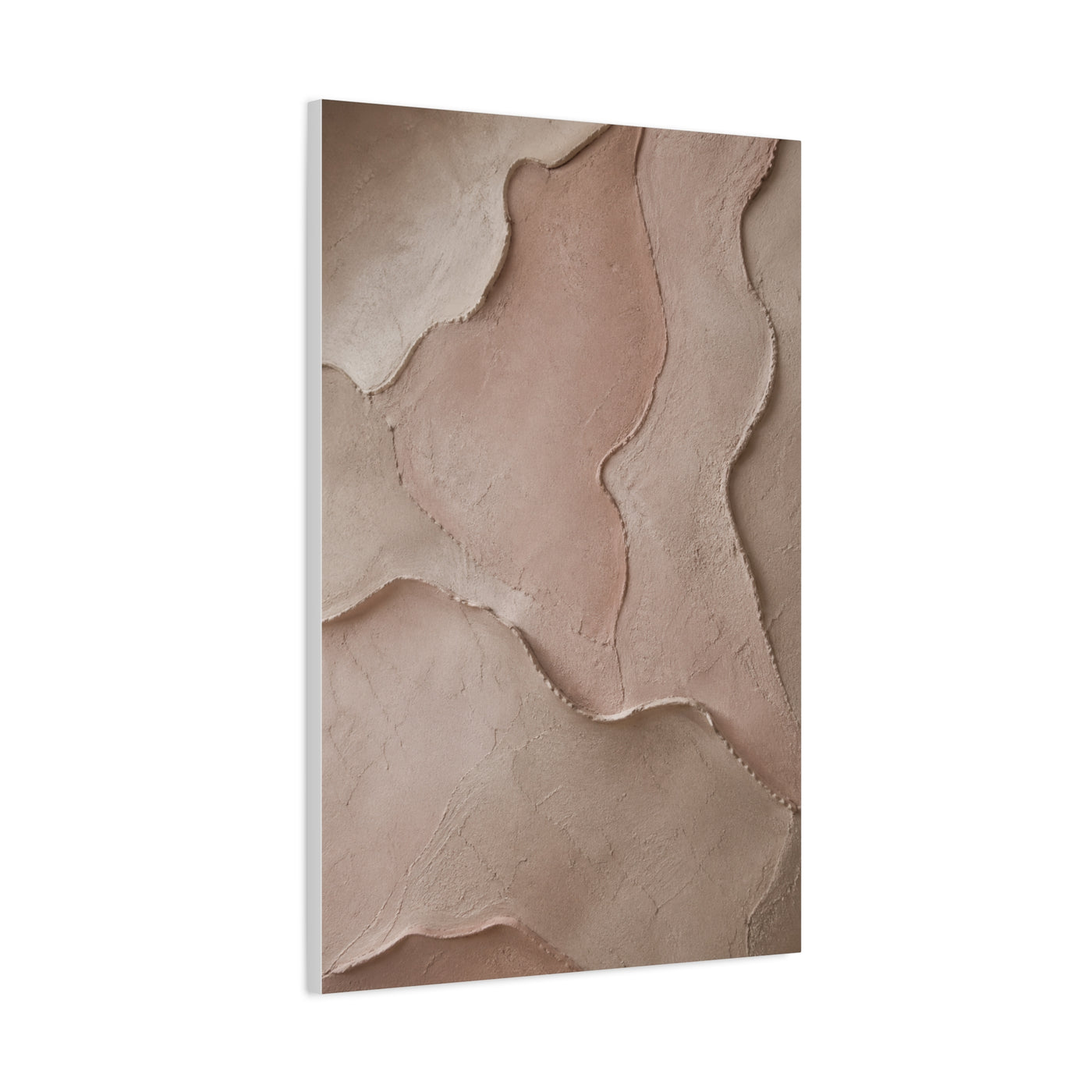 Wabi-Sabi Pink Blush Plaster Texture Wall Art & Canvas Print