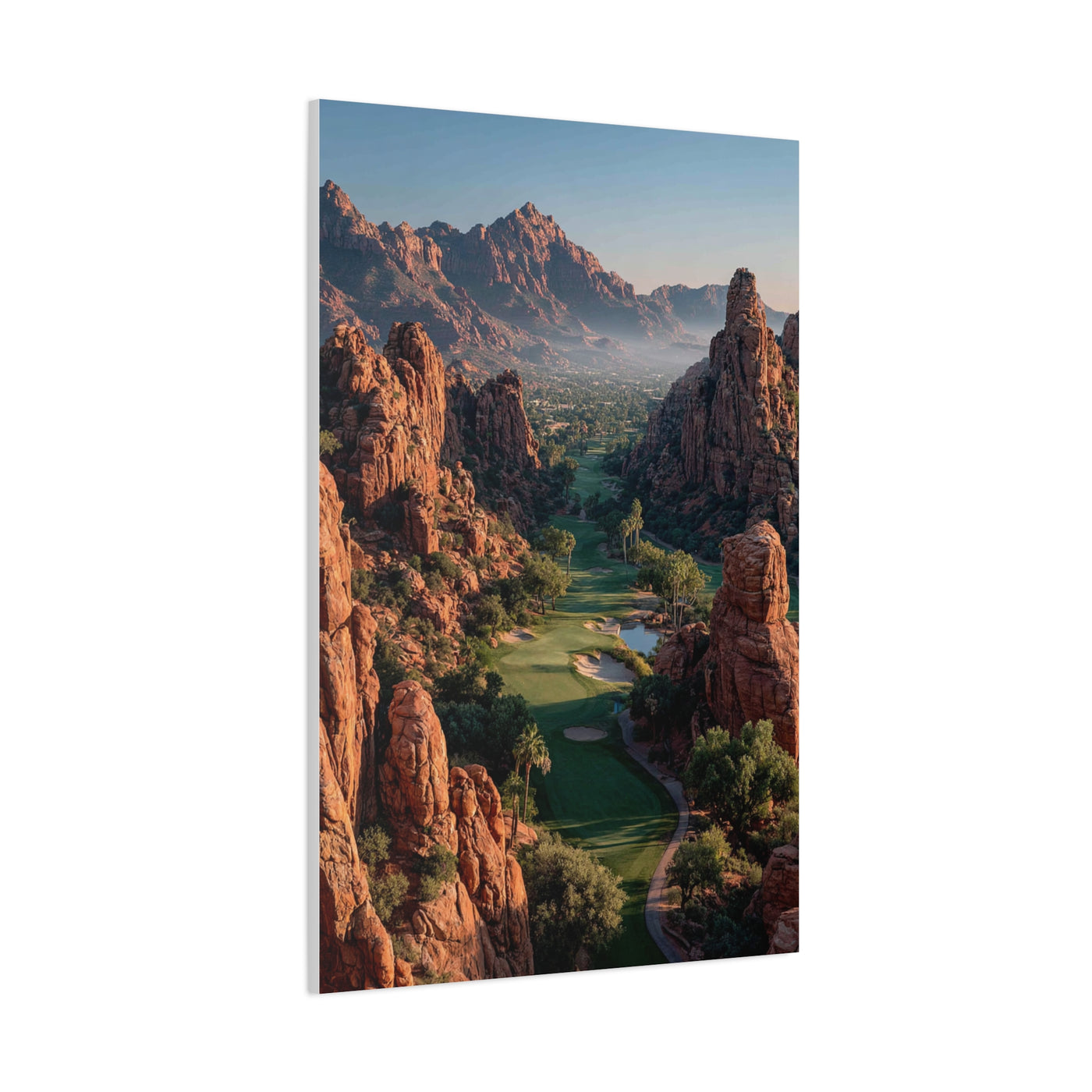 Desert Canyon Golf Course Aerial Wall Art & Canvas Print