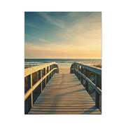 Wooden Boardwalk to the Ocean Horizon Wall Art & Canvas Prints