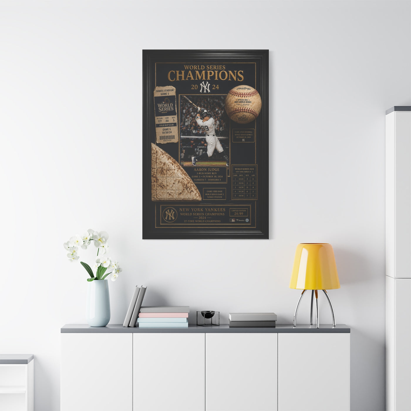 World Series Champions Yankees Memorabilia Wall Art & Canvas Print