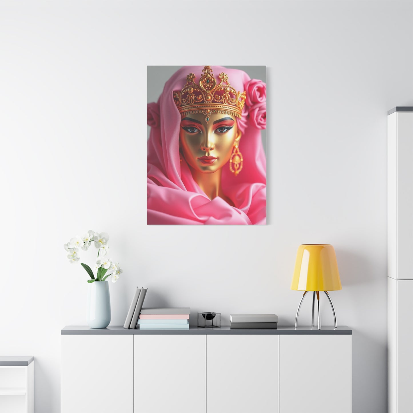 Gold & Pink Art Supreme Canvas Wall Art & Canvas Print
