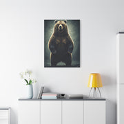 Standing Grizzly Bear Studio Portrait Wall Art & Canvas Prints