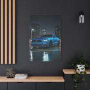 Ford Mustang Dark Horse Rooftop Parking Garage Wall Art & Canvas Prints