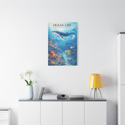 Ocean Life Educational Diagram – Wall Art & Canvas Print