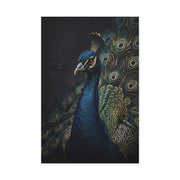 Dark Luxury Peacock Portrait Wall Art & Canvas Print