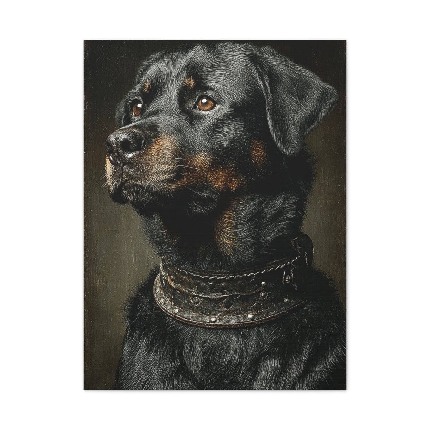 Rottweiler Classic Portrait Wall Art & Canvas Print