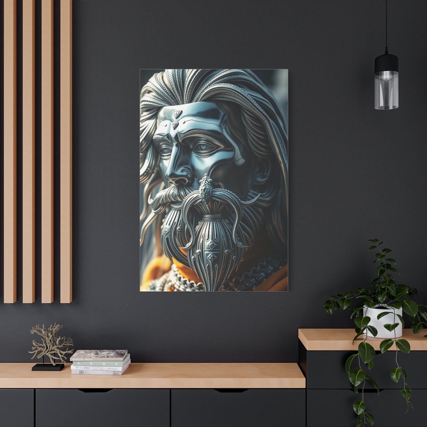 Gilded Greyscape Masterpiece wall art & canvas print