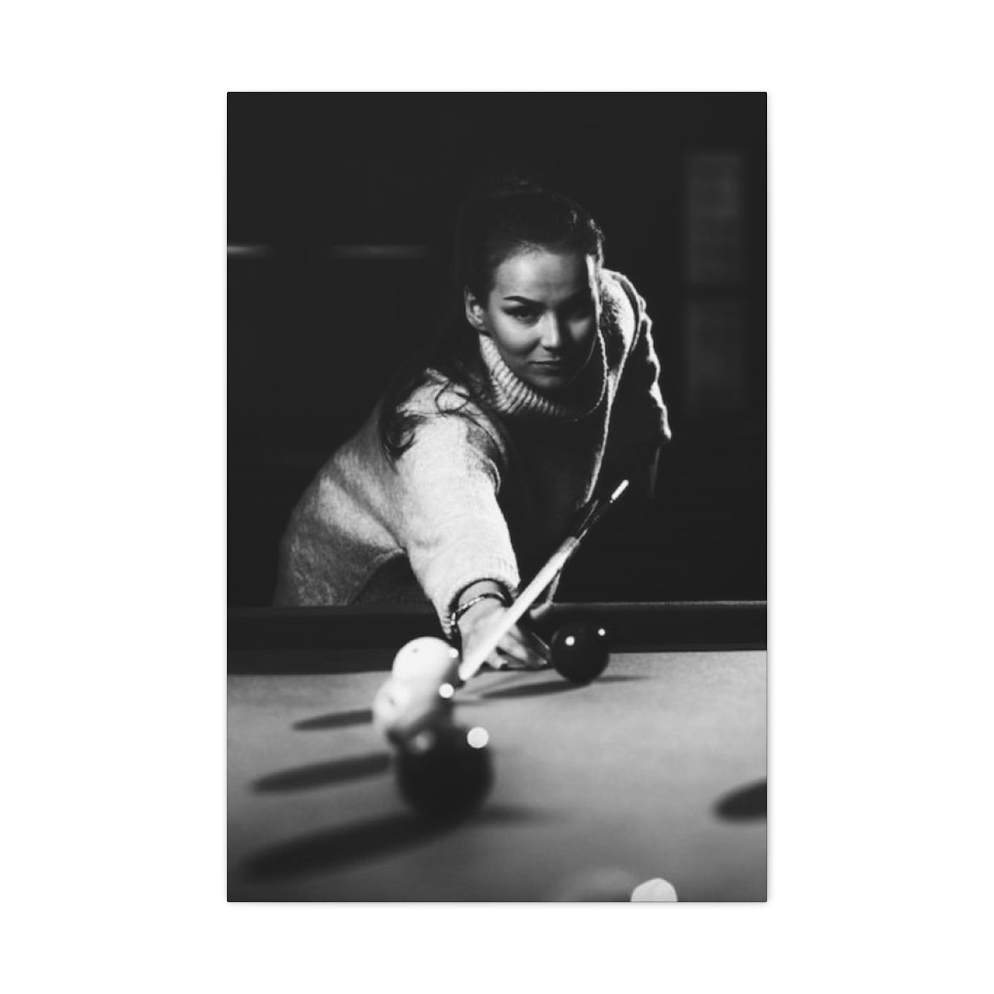 Women Playing Billiard Wall Art & Canvas Prints