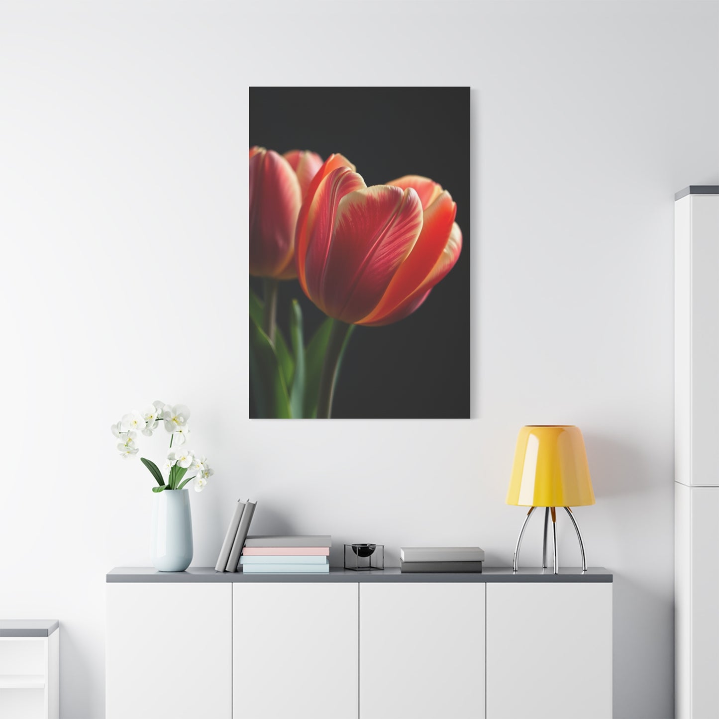 Tulip Flower Art Supreme Canvas Wall Art & Canvas Print