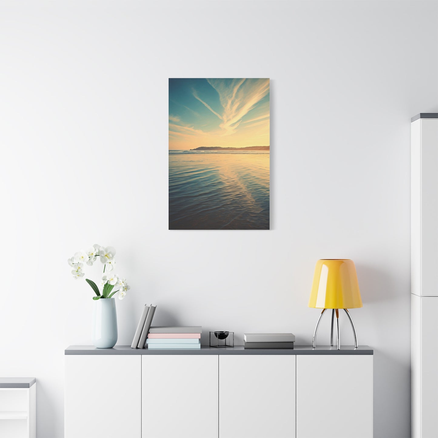 Sunset Reflection Coastal Waters Wall Art & Canvas Prints
