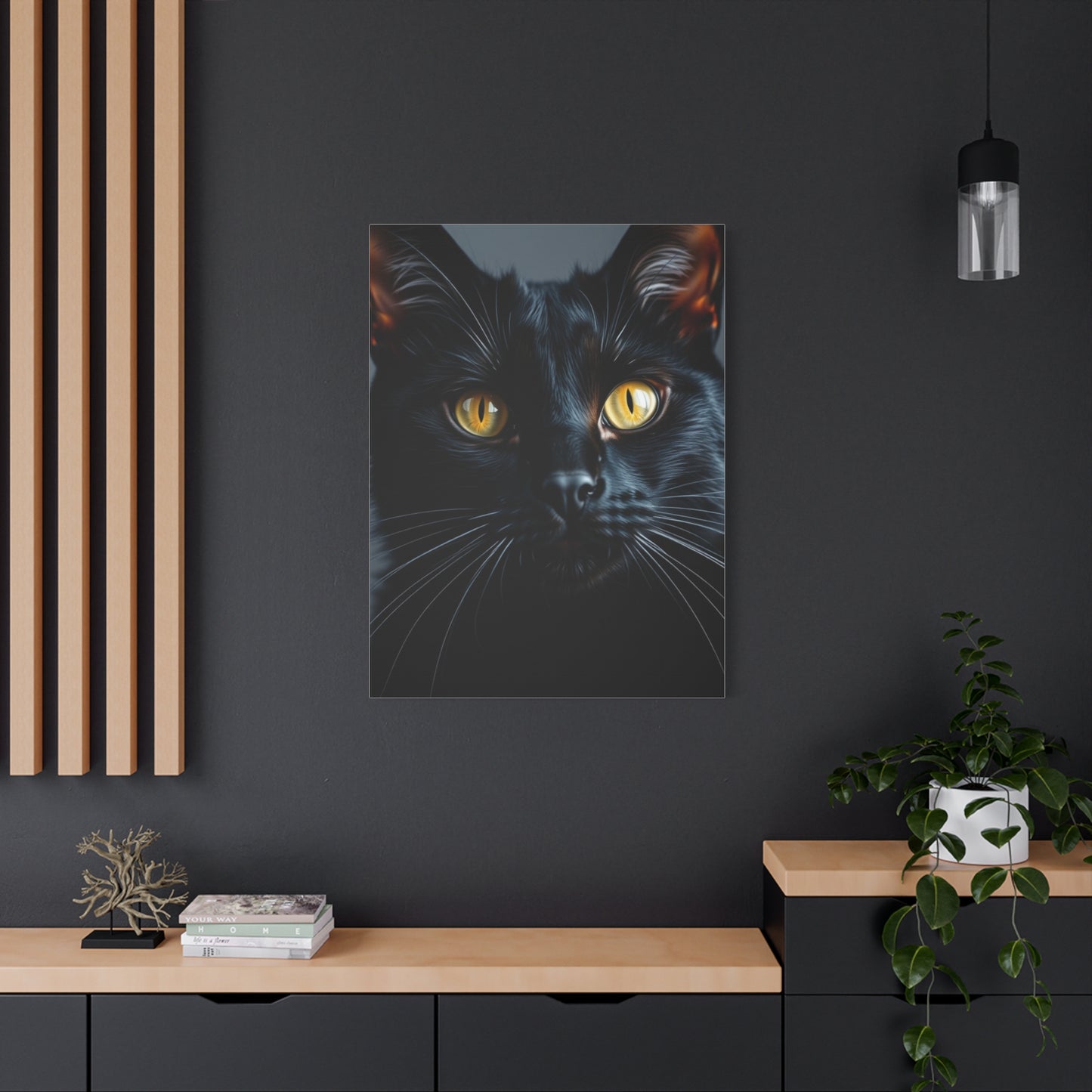 Supreme Black Cat Art Beautiful Collection Wall Art & Canvas Print