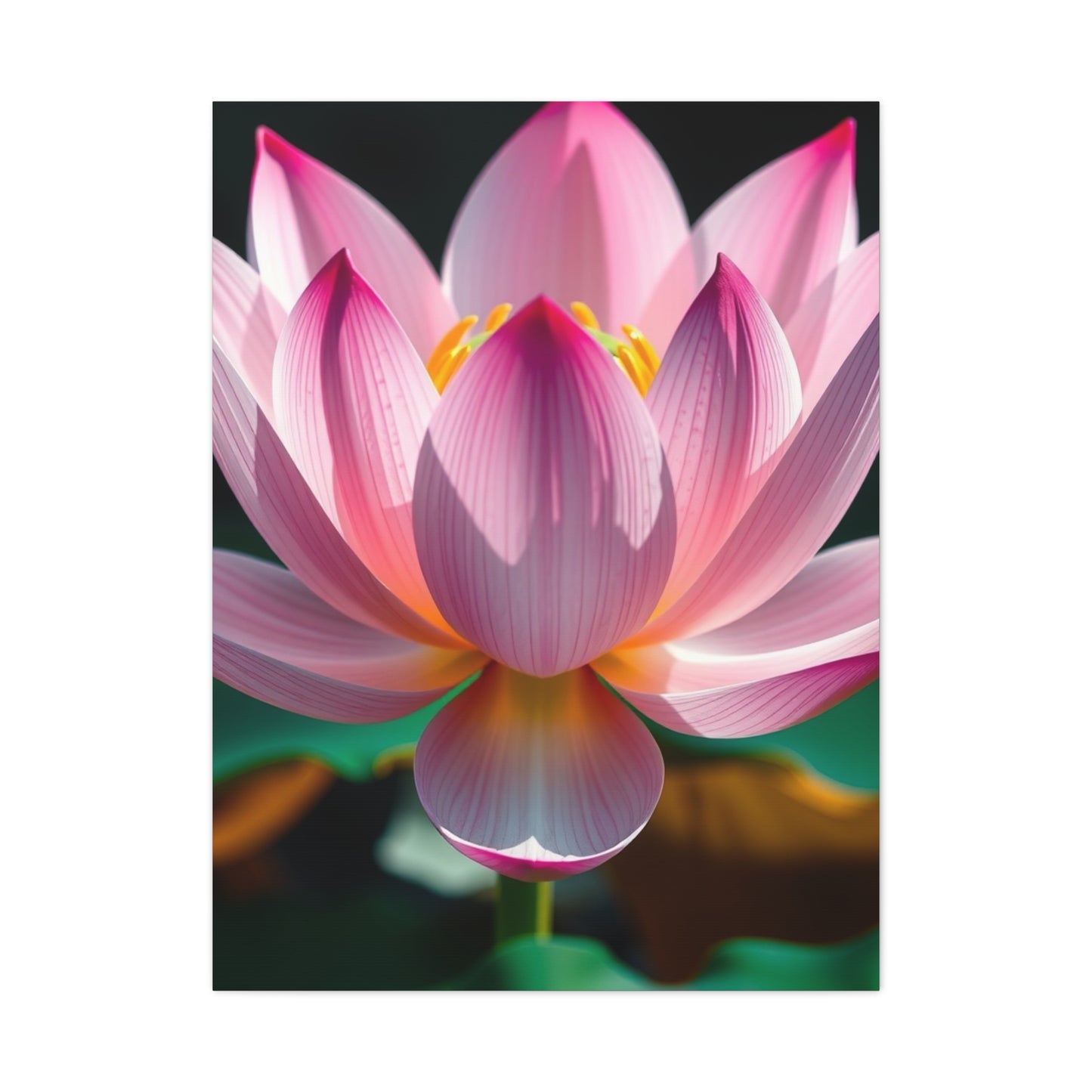 Gilded Tranquility Flora wall art & canvas print