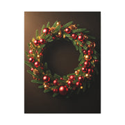 Luxury Christmas Wreath Glow Wall Art & Canvas Print