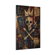 Crowned Skull Rebellion Street Wall Art & Canvas Print