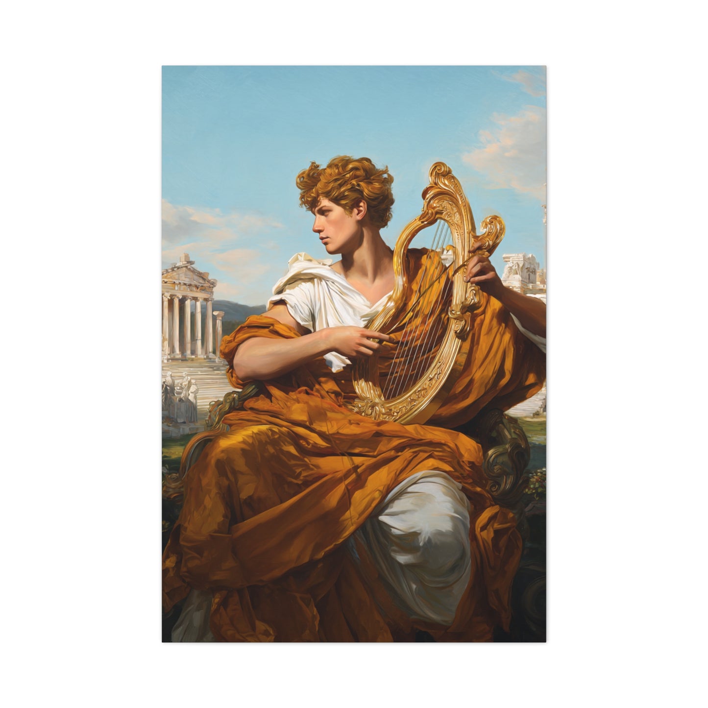 Apollo With Golden Lyre Classical Mythology Wall Art & Canvas Print